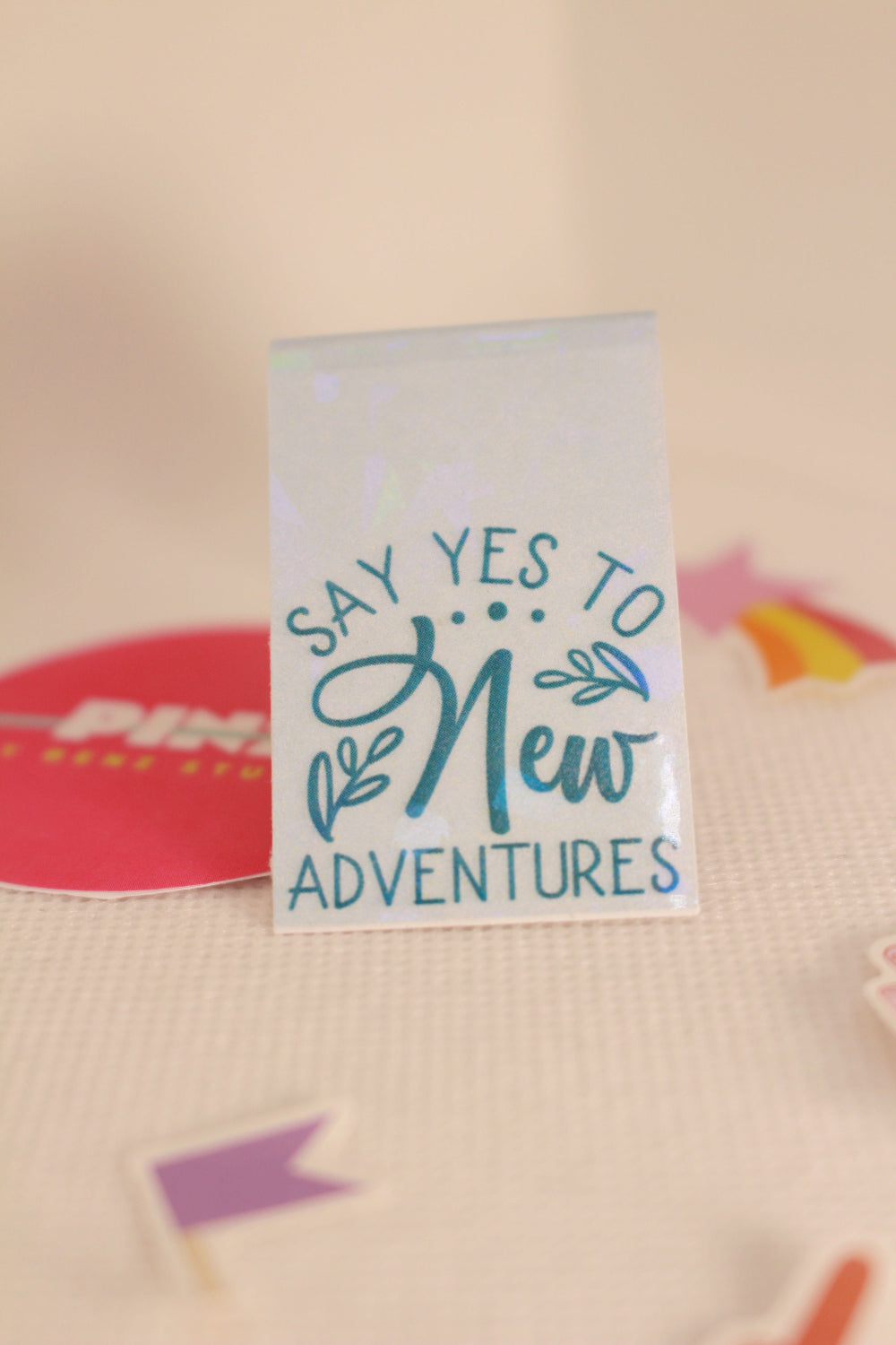 Say YES to New Adventures- Magnetiska bokmärken